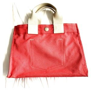 GAP coral/reddish canvas tote bag